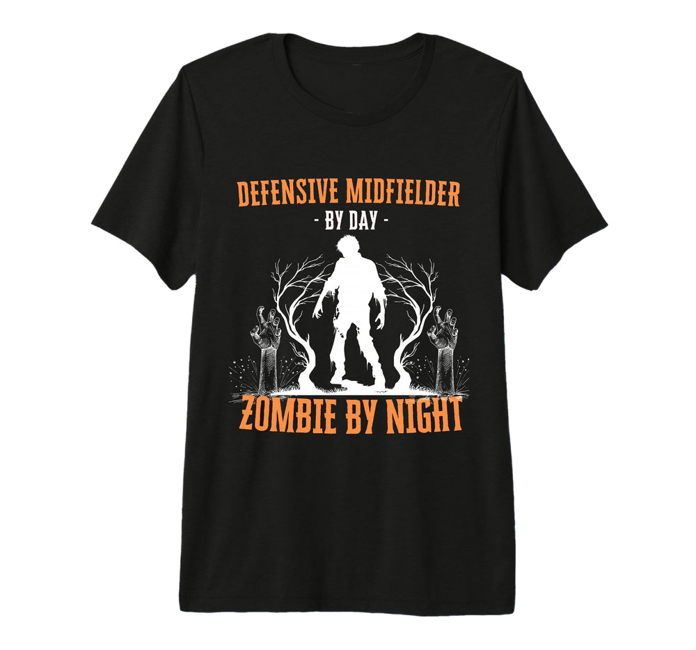 Defensive Midfielder Day Zombie Night T-Shirt - Novelty Apparel Men Women