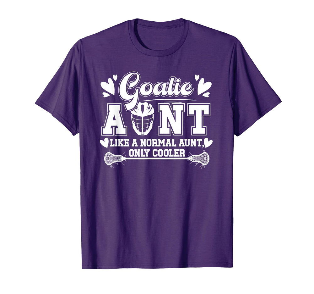 Lacrosse Goalie Aunt Funny Lacrosse T-Shirt - Novelty Apparel Men Women