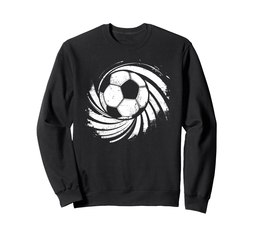 Soccer Drawing Footballer Sweatshirt - Casual Everyday Wear for Adults