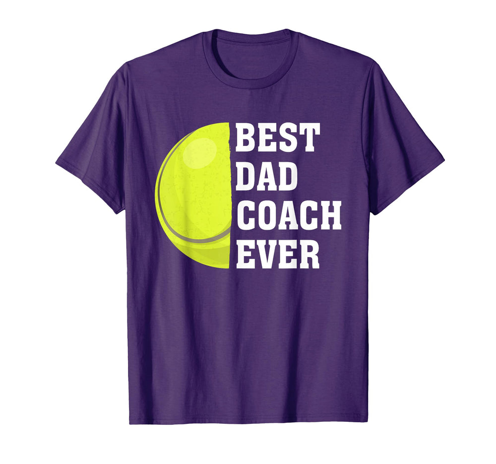 Mens Best Dad Coach Ever Funny T-Shirt - Custom Art Print for Adults