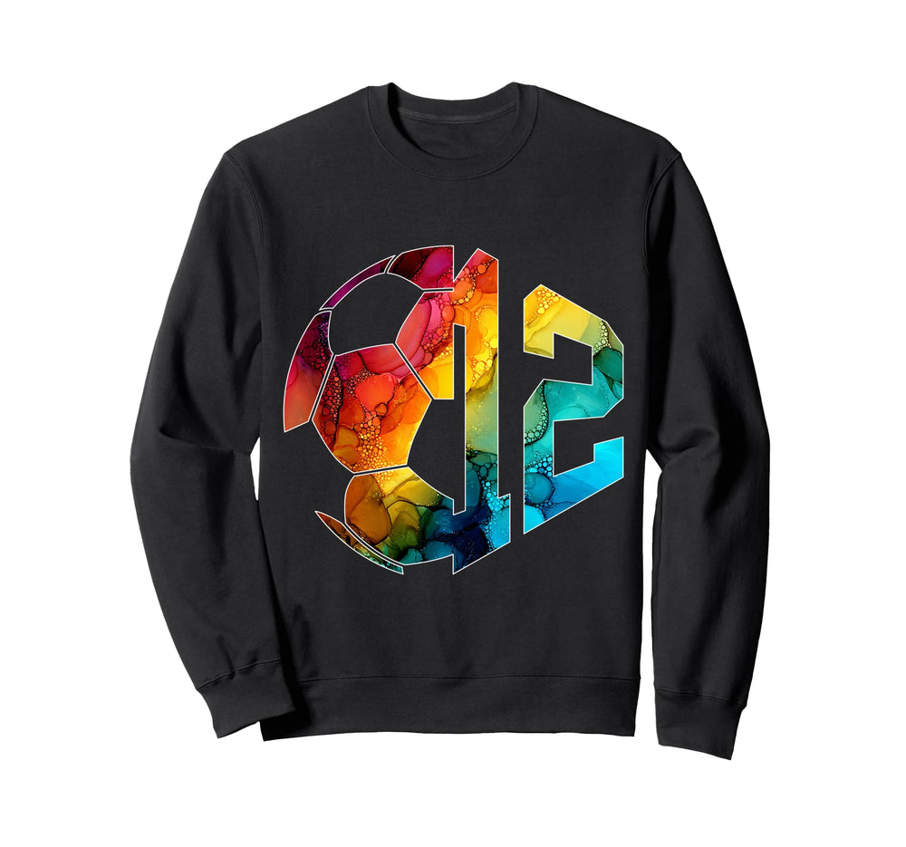 Number 12 Years Soccer 12Th Sweatshirt - Casual Everyday Wear Men Women