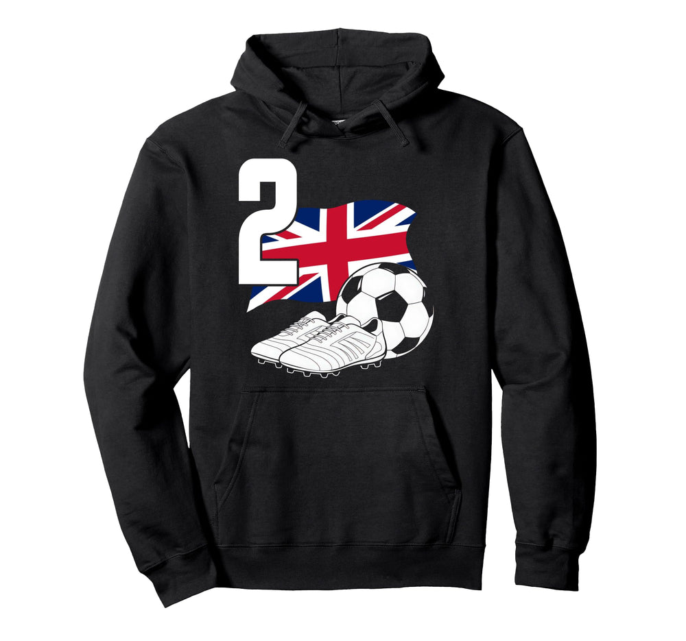 2 Soccer Birthday Gift Soccer Fan Sports Hoodie - Graphic Print Unisex