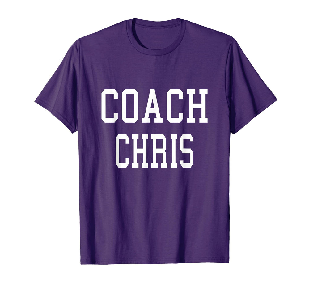 Coach Chris Custom Football Soccer T-Shirt - Novelty Apparel Men Women