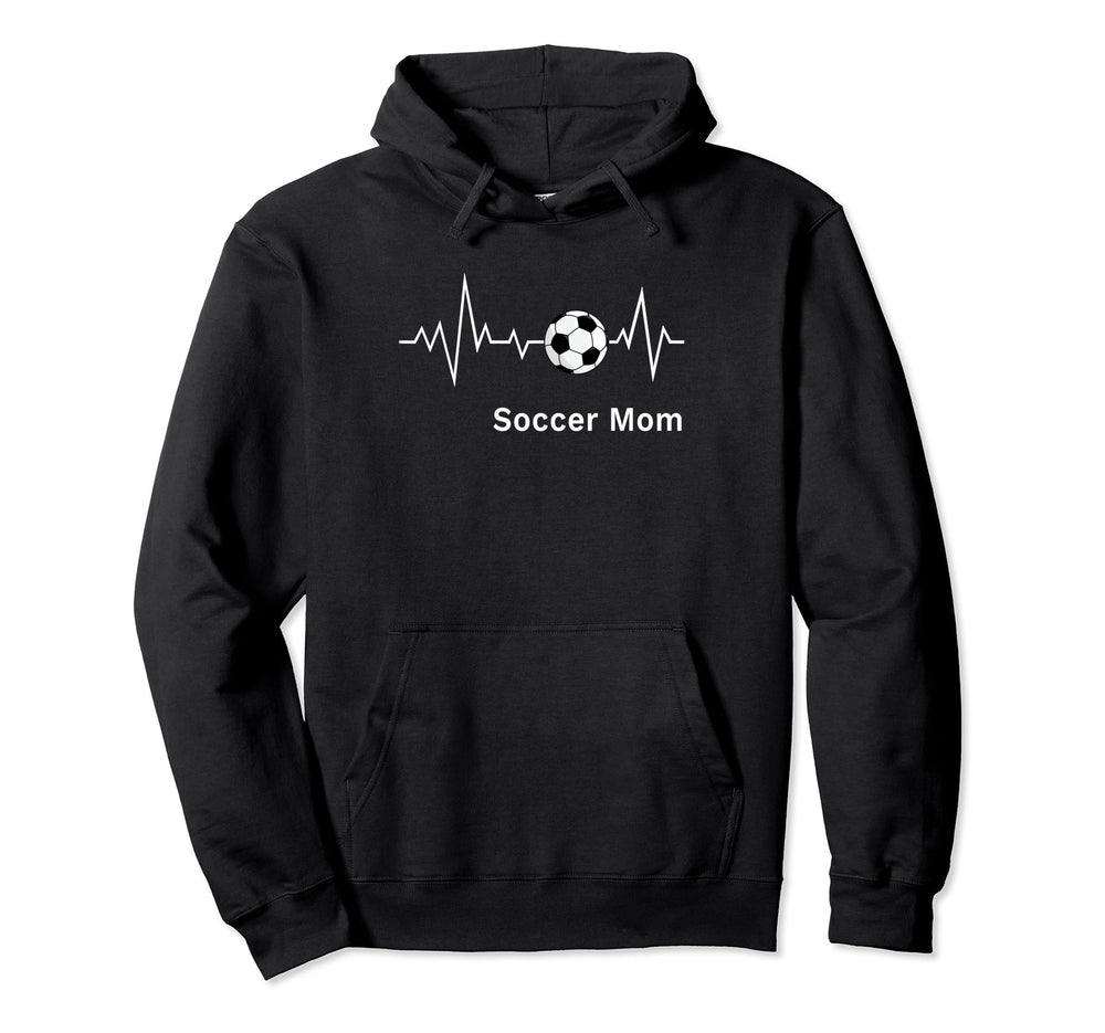 Soccer Mammas Soccer Mom Heartbeat Hoodie - Aesthetic Graphic Men Women