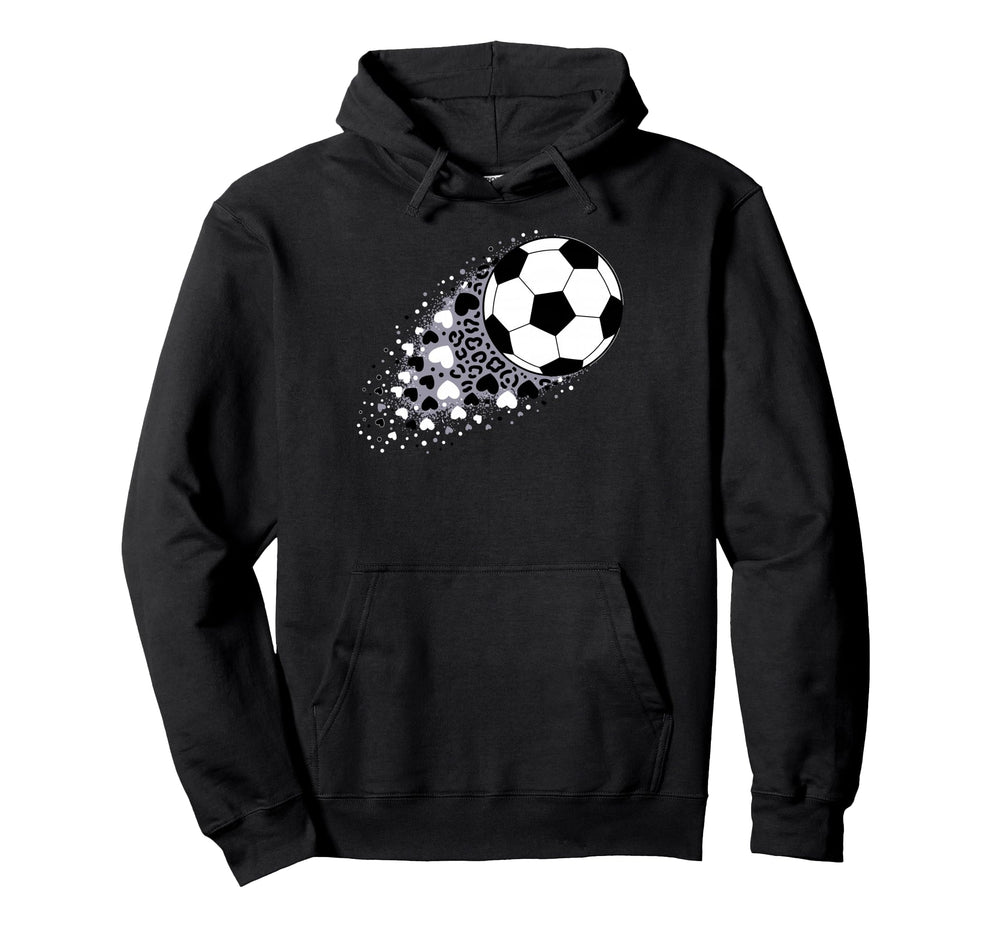 Soccer Football Ball Soccer Player Fan Hoodie - Aesthetic Graphic Unisex