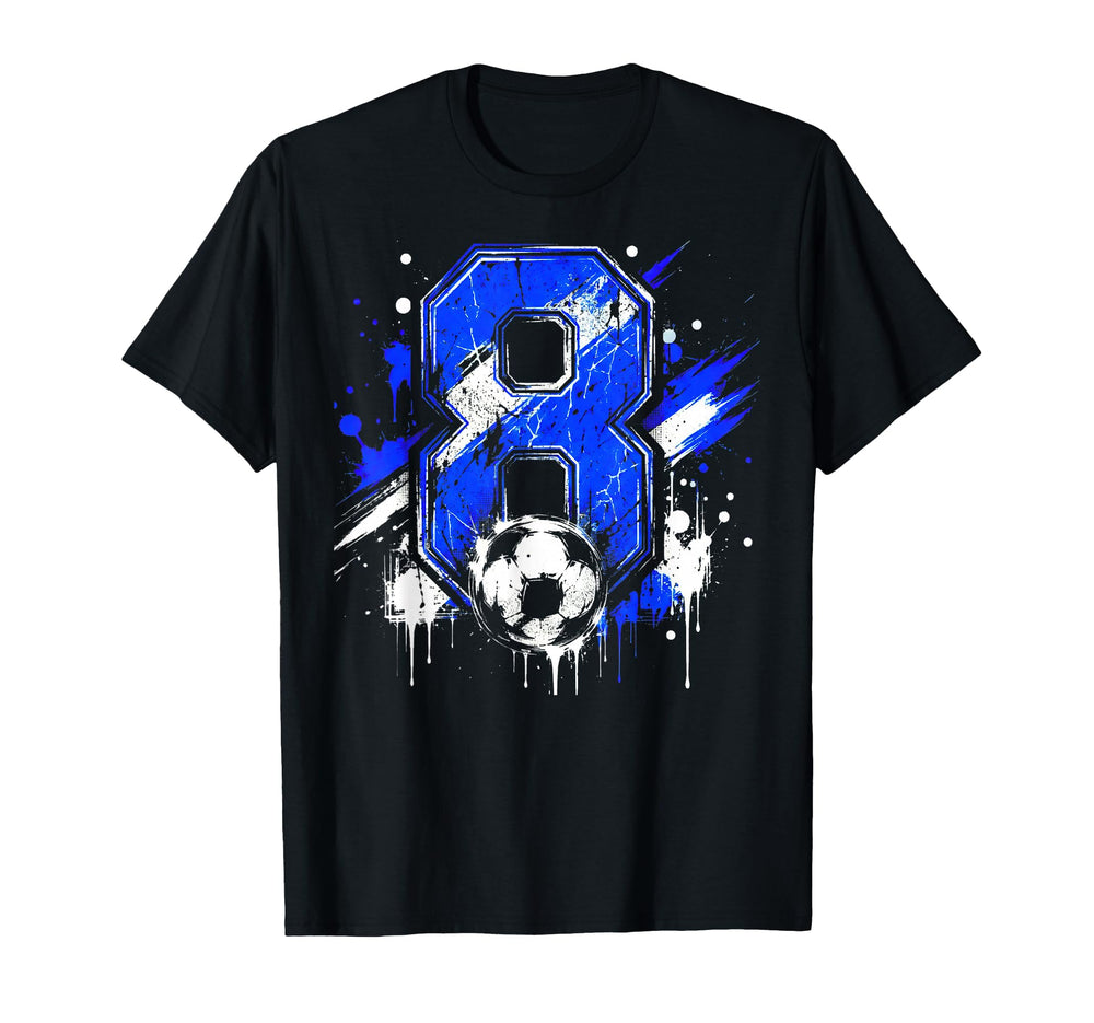 Its My 8Th Soccer Birthday 8 Birthday T-Shirt - Trendy Graphic Unisex