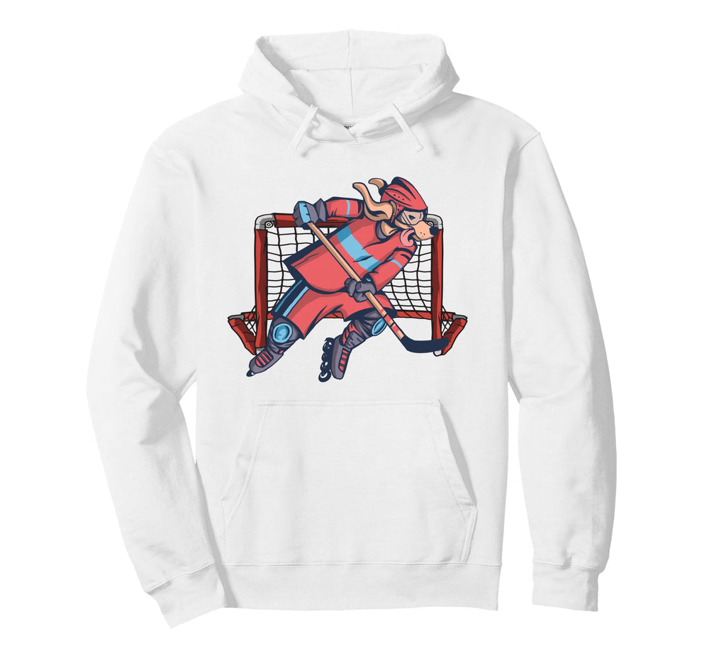 Roller Hockey Skates Goalkeeper Inline Hoodie - Custom Art Print Unisex
