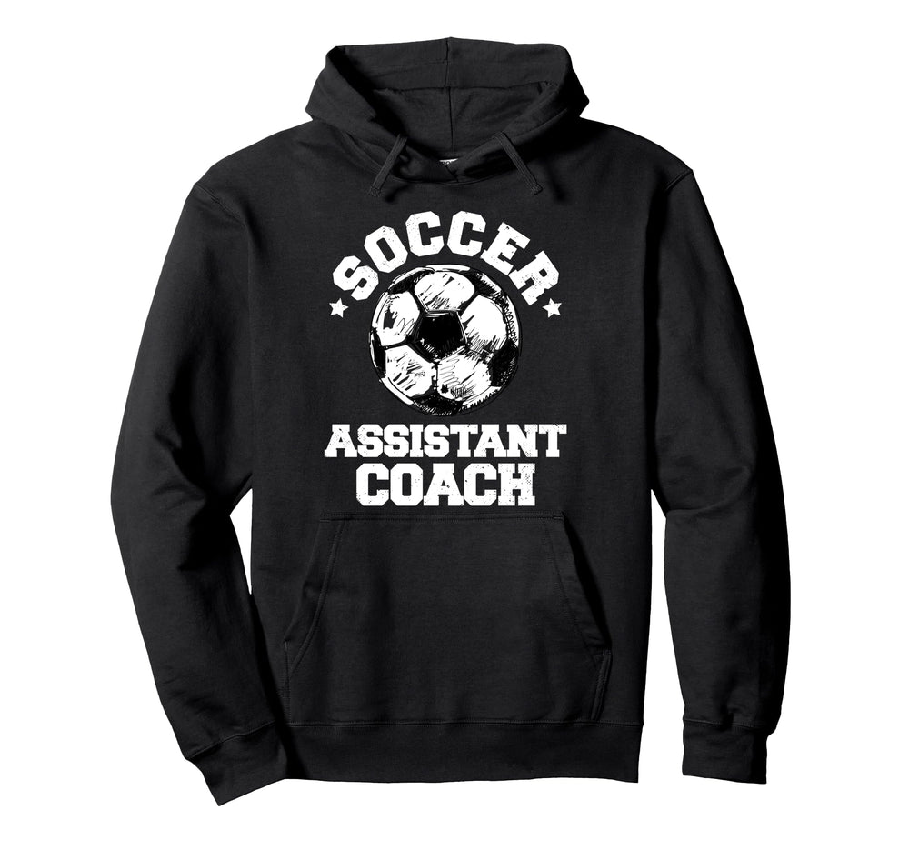 Soccer Assistant Coach Soccer Ball Hoodie - Fun Novelty Design Men Women