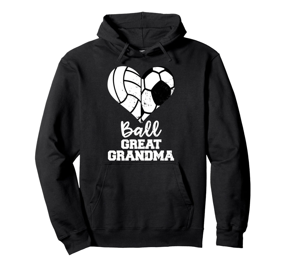 Ball Great Grandma Heart Funny Hoodie - Fun Novelty Design Men Women