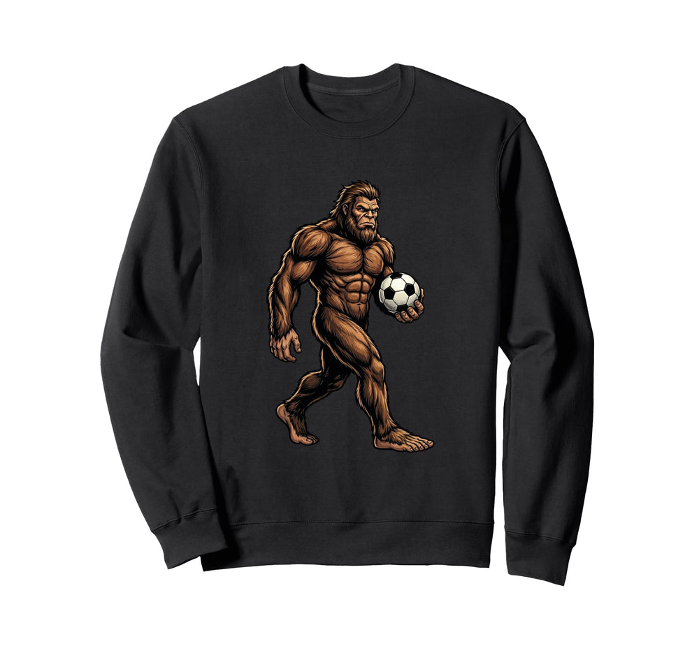 Funny Bigfoot Soccer Soccer Player Sweatshirt - Streetwear Style Men Women