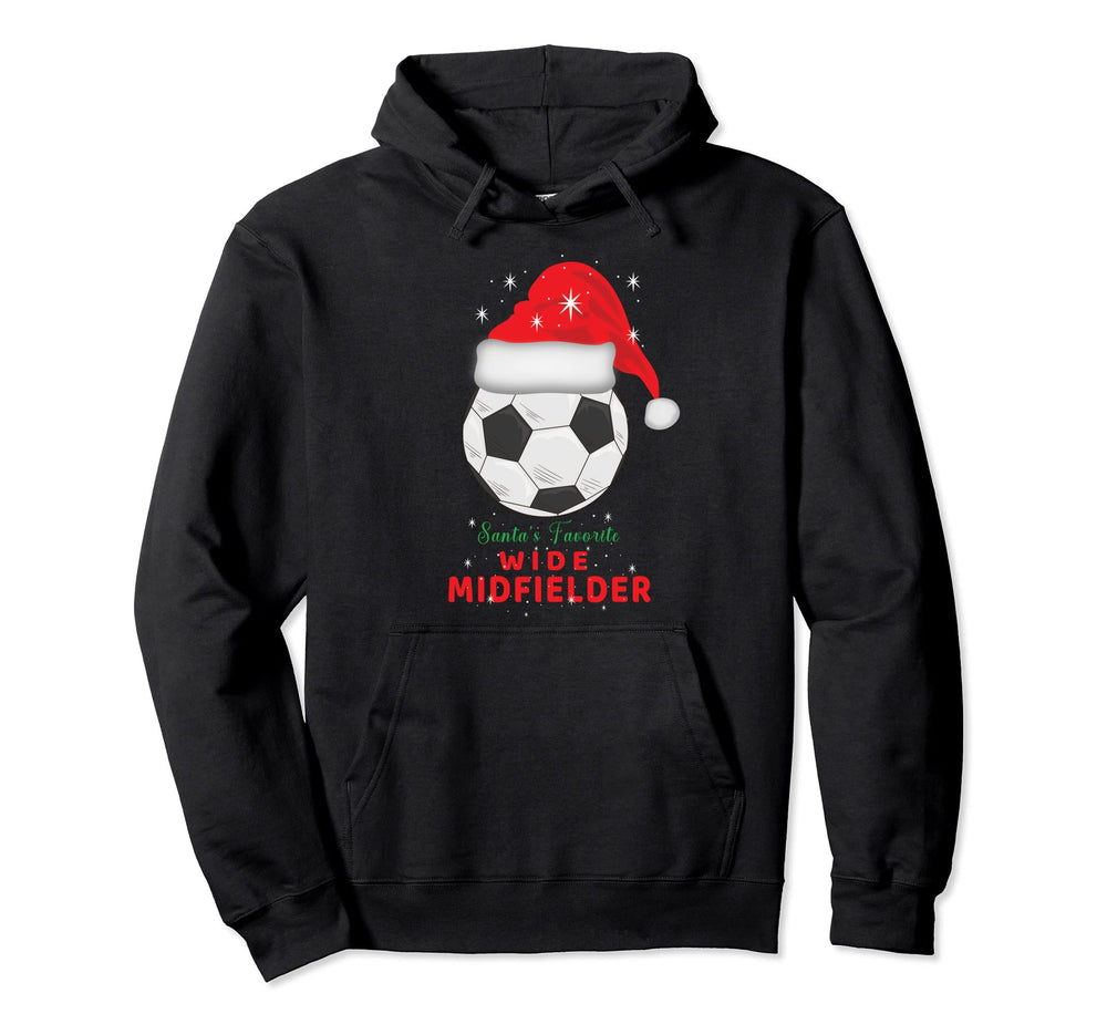 Soccer Football Santas Favorite Wide Hoodie - Streetwear Style for Adults