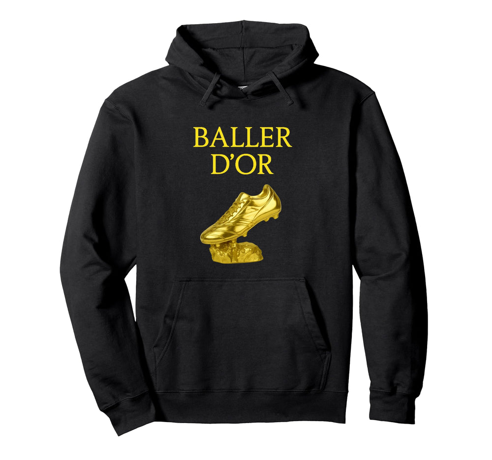 Soccer Mvp Baller Golden Boot Trophy Hoodie - Trendy Graphic Men Women