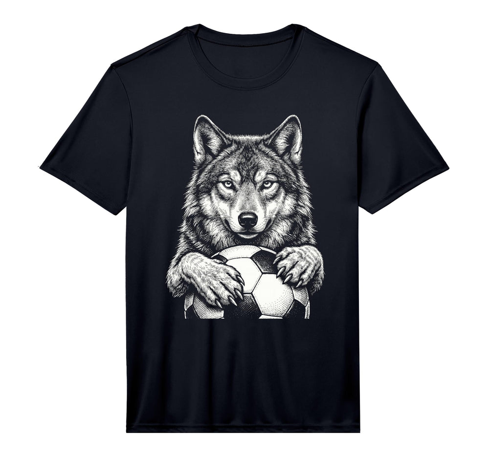 Fierce Holding Ball Fans Line Art T-Shirt - Fun Novelty Design Men Women