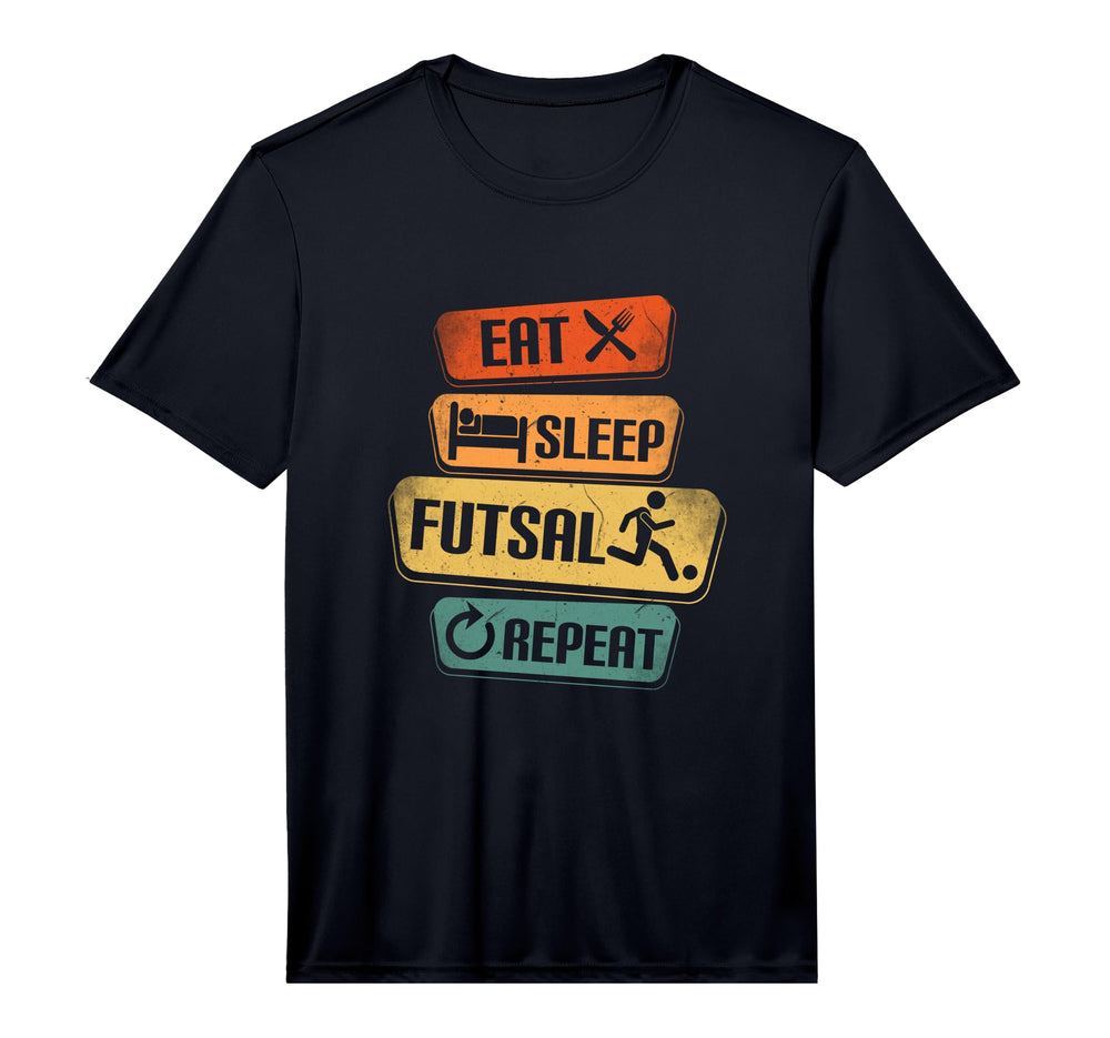 Mens Eat Sleep Futsal Repeat Funny T-Shirt - Custom Art Print Unisex