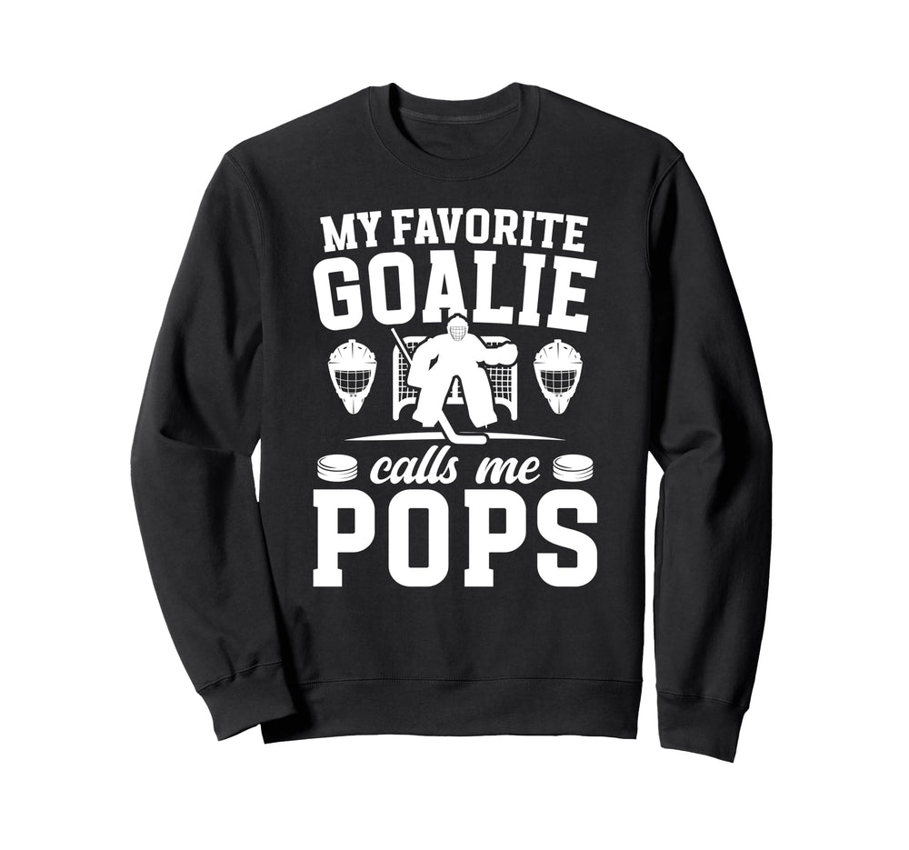 Proud Hockey Goalie Pops Ice Hockey Sweatshirt - Trendy Graphic for Adults