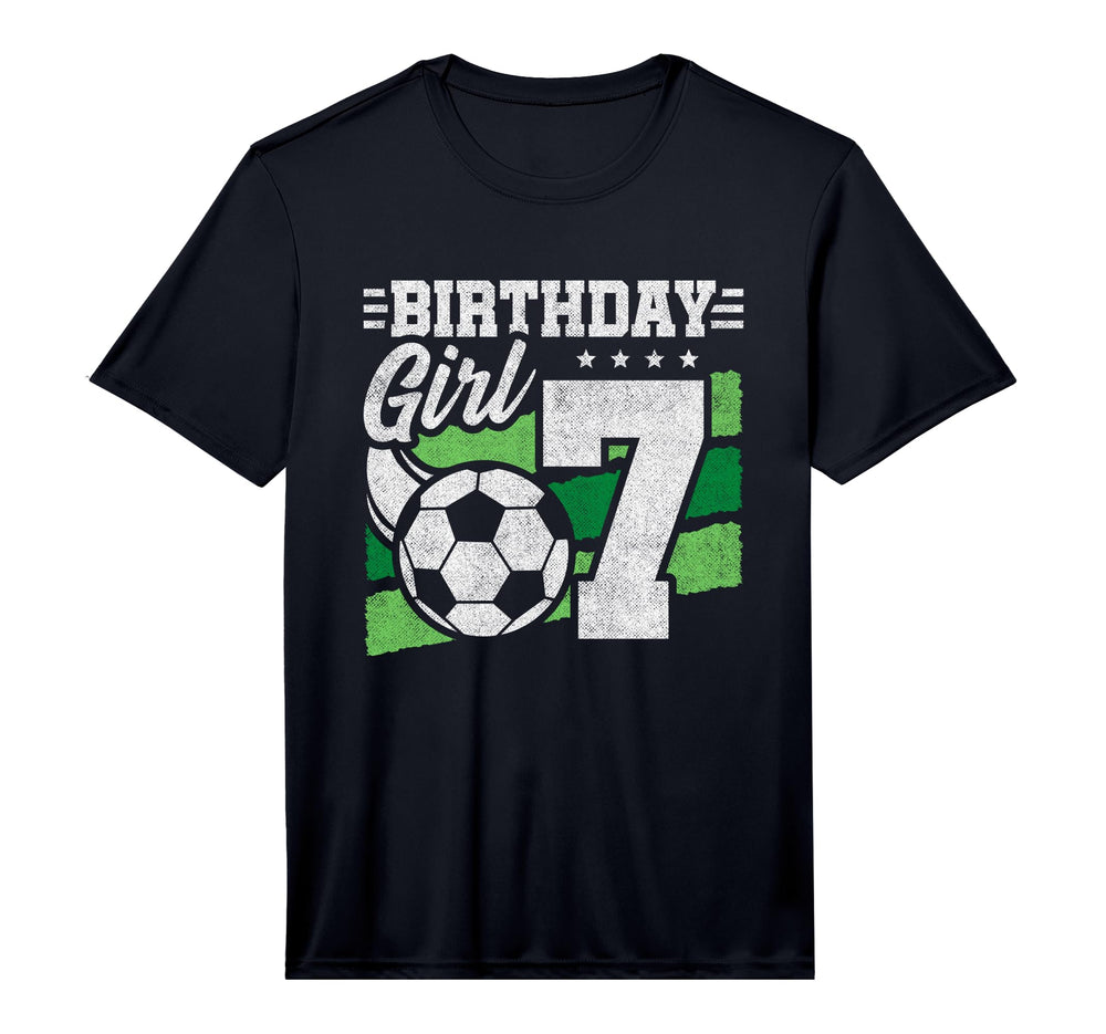 7Th Birthday Soccer Party 7 Year T-Shirt - Aesthetic Graphic for Adults