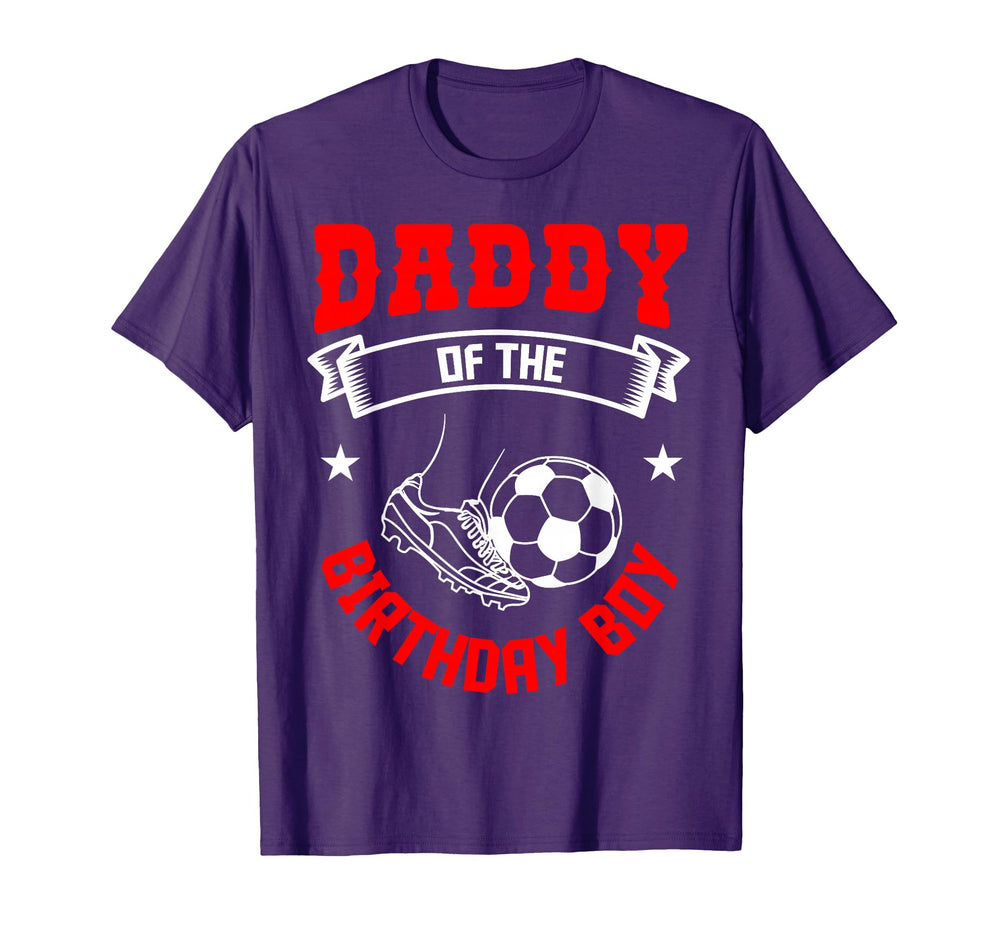 Daddy Birthday Soccer Player Bday T-Shirt - Minimalist Print Men Women