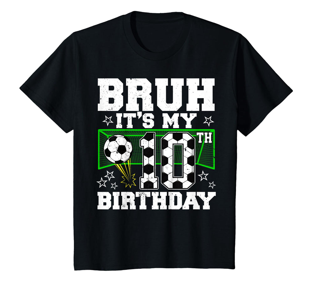 Its My 10Th Birthday Soccer 10 T-Shirt - Casual Everyday Wear for Adults