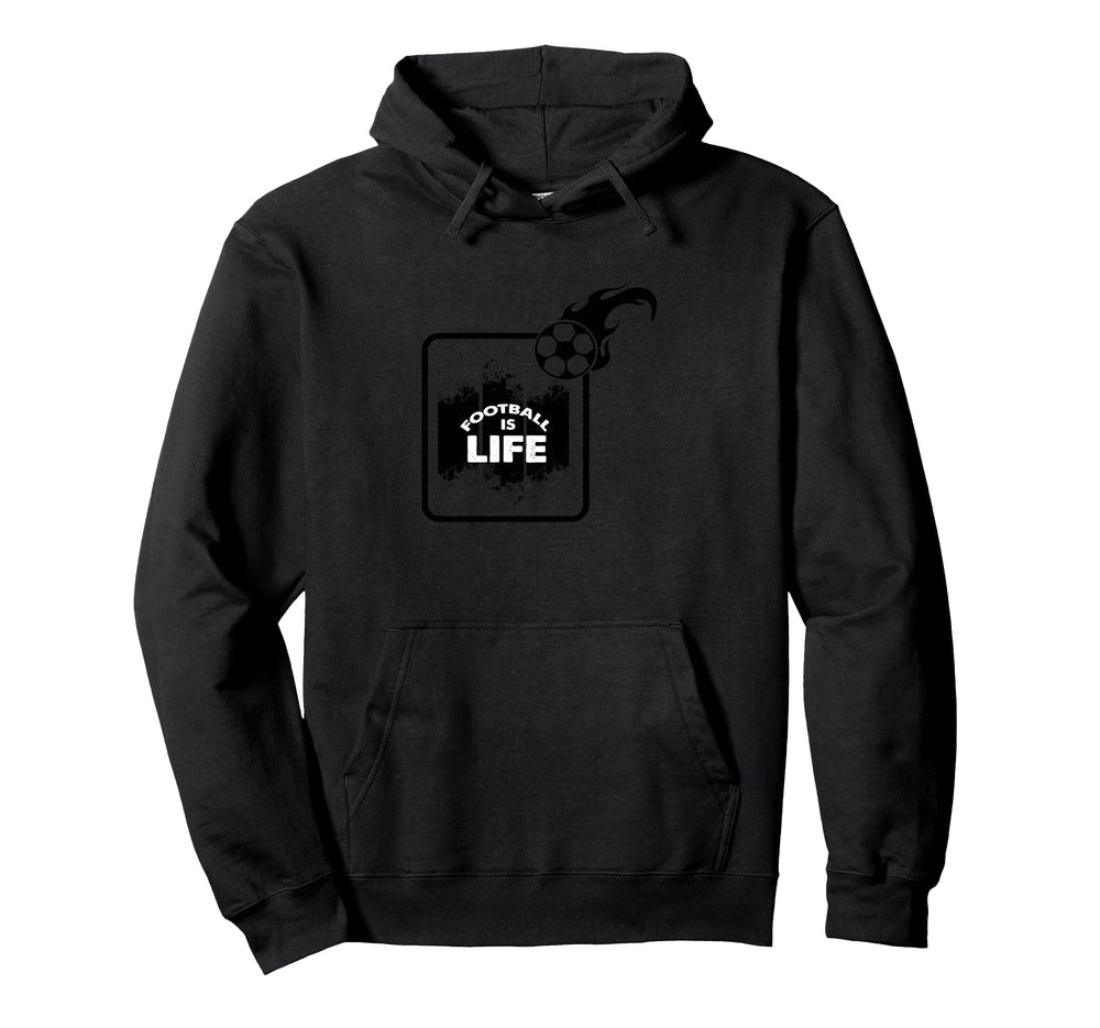 Football Fan Soccer Lover Football Is Hoodie - Custom Art Print for Adults