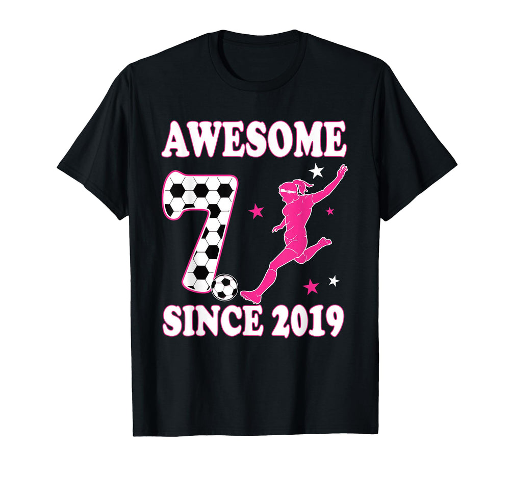 7 Year Old Awesome Since 2019 T-Shirt - Aesthetic Graphic Men Women