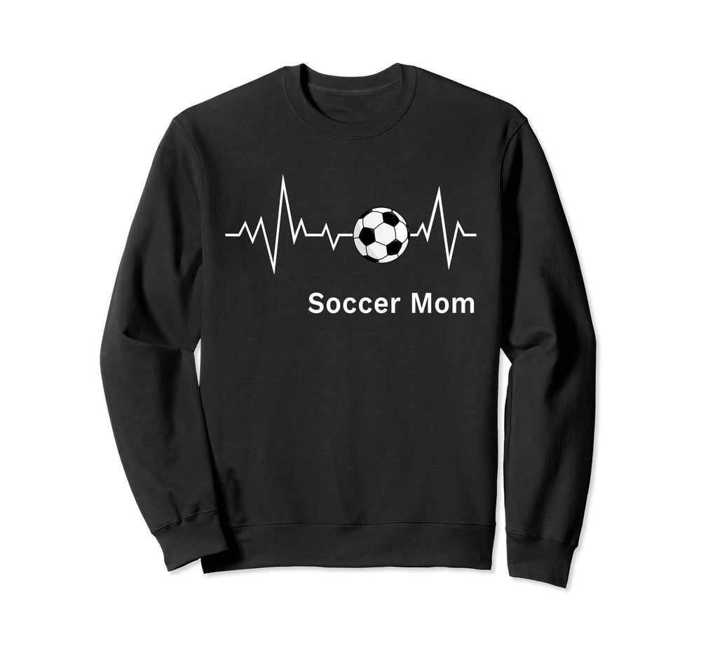 Soccer Moms Soccer Mom Heartbeat Sweatshirt - Custom Art Print Men Women