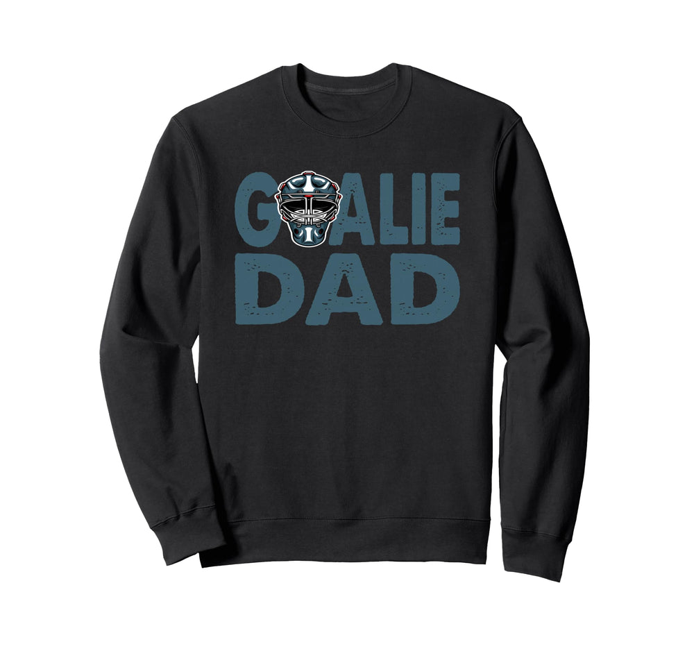 Ice Hockey Goalkeeper Dad Sweatshirt - Minimalist Print for Adults