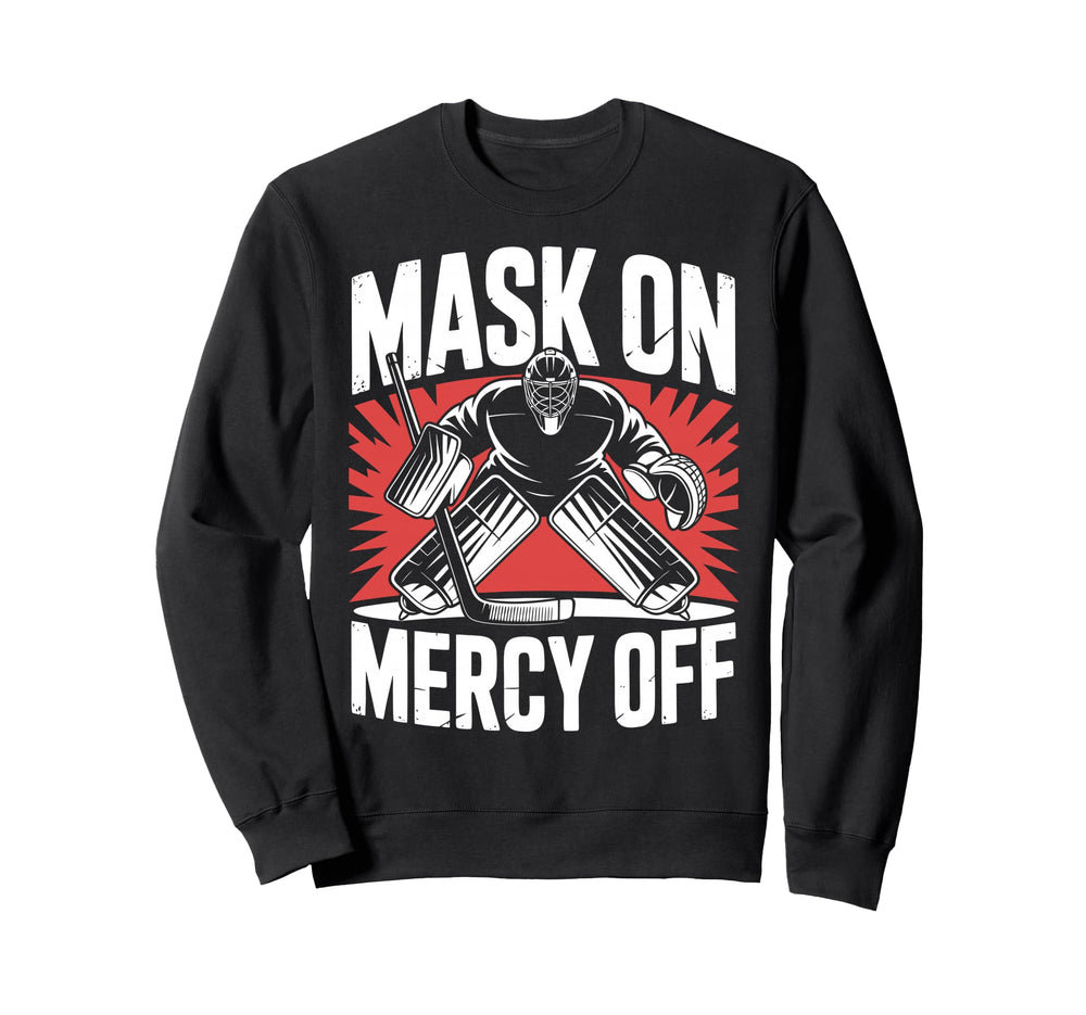 Hockey Goalie Mask Ice Hockey Sweatshirt - Unique Graphic for Adults