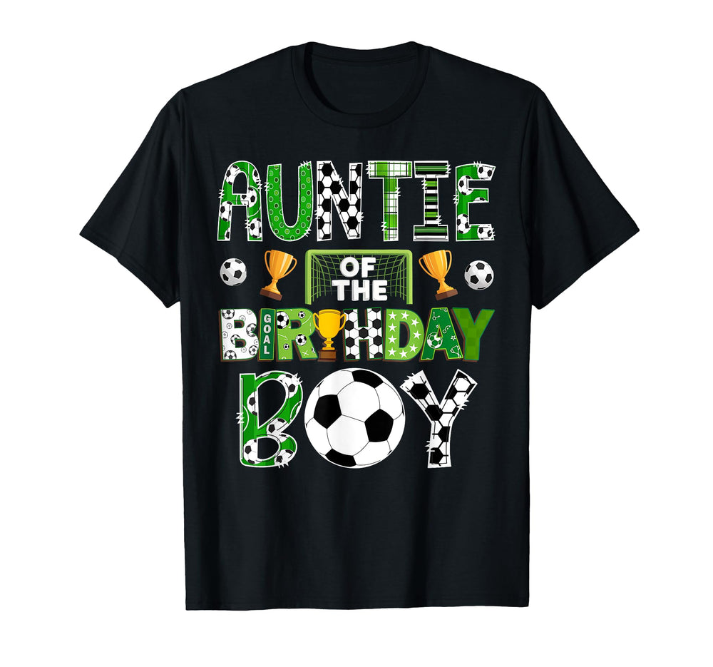 Auntie Birthday Soccer Player Game T-Shirt - Aesthetic Graphic for Adults