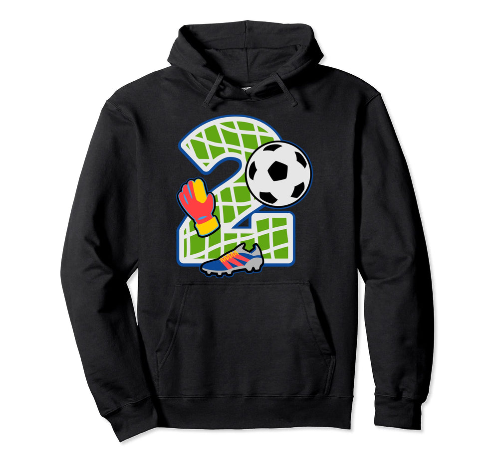 Soccer 2Th Birthday Party Number 2 2 Hoodie - Novelty Apparel Men Women