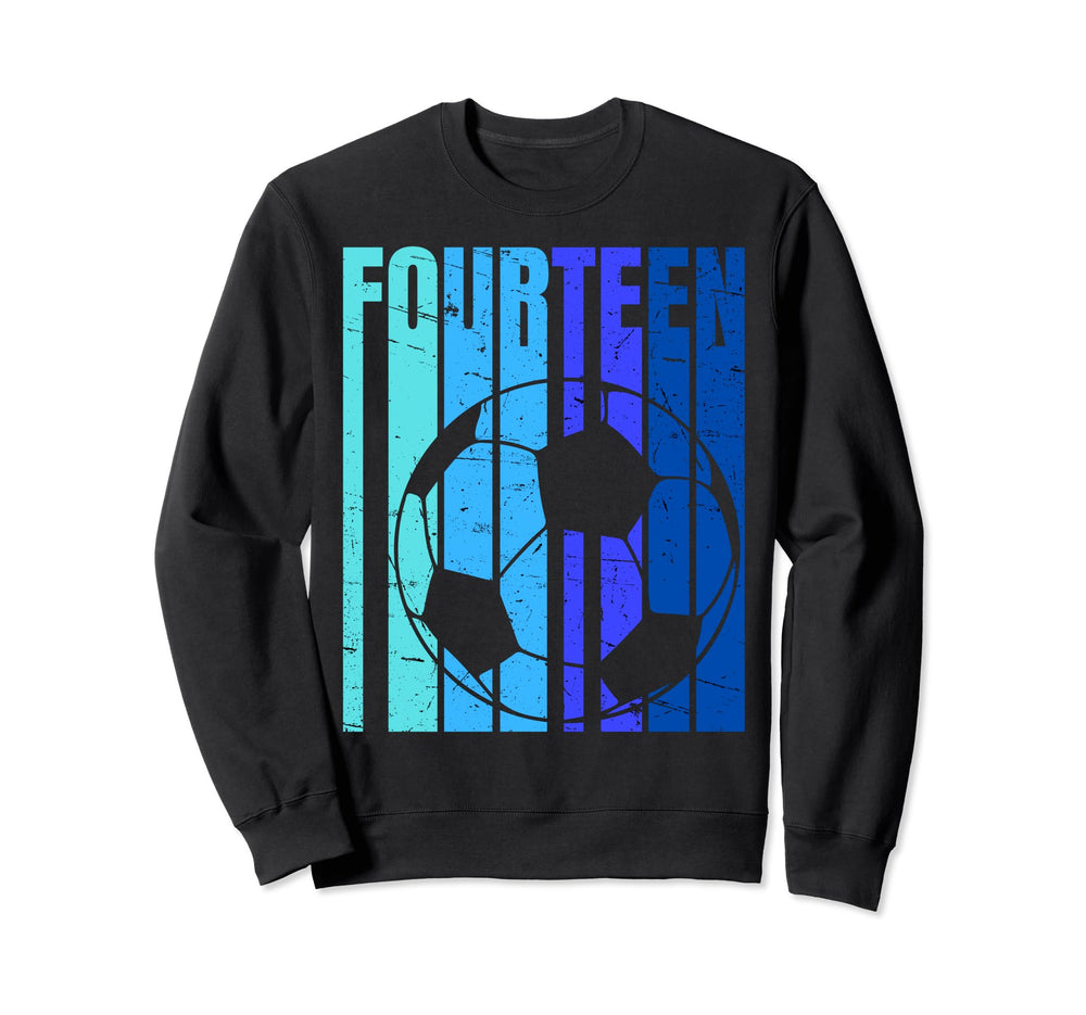 Soccer 14Th Birthday 14 Years Old Sweatshirt - Streetwear Style for Adults