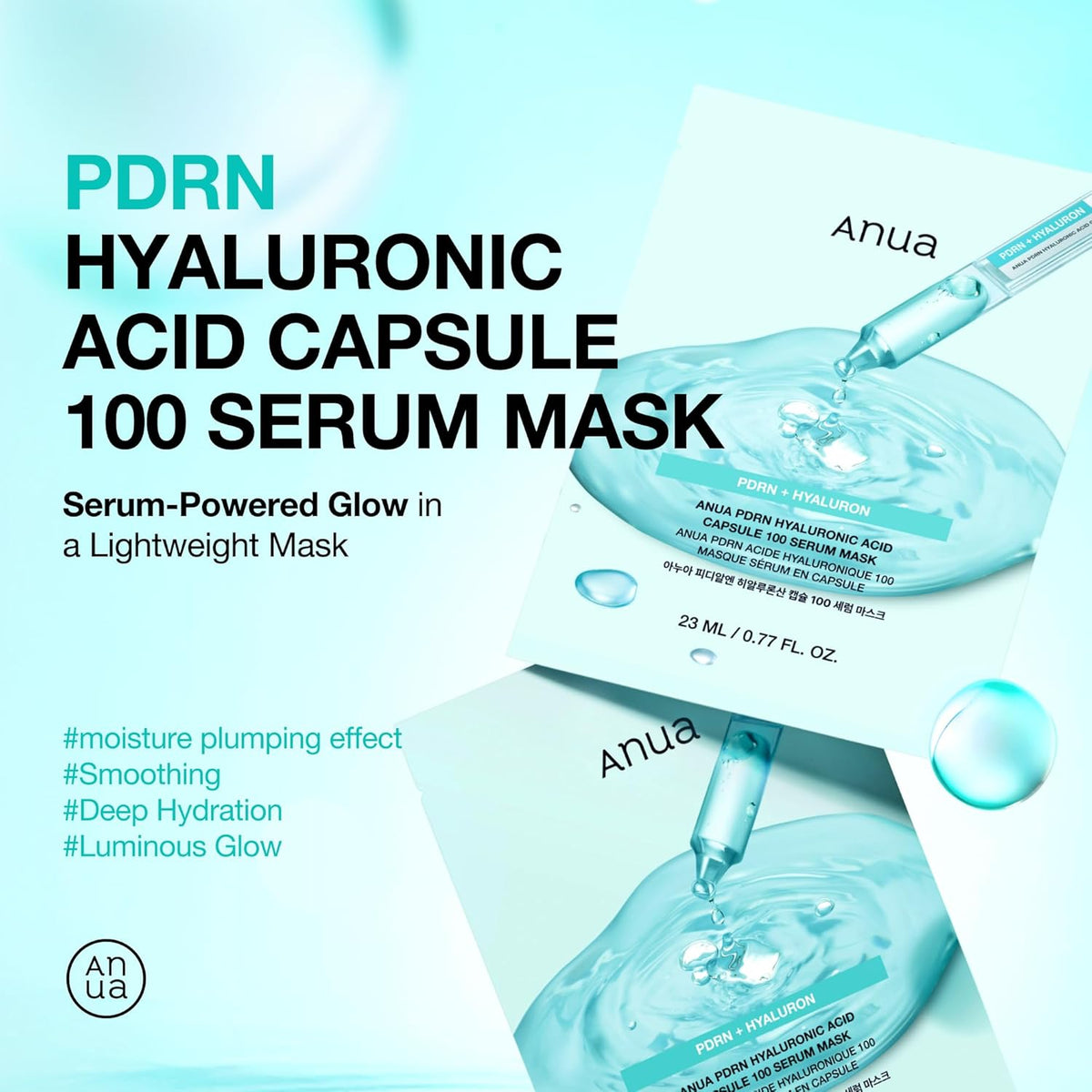ANUA PDRN Hyaluronic Acid Capsule 100 Serum Mask - Snipetell