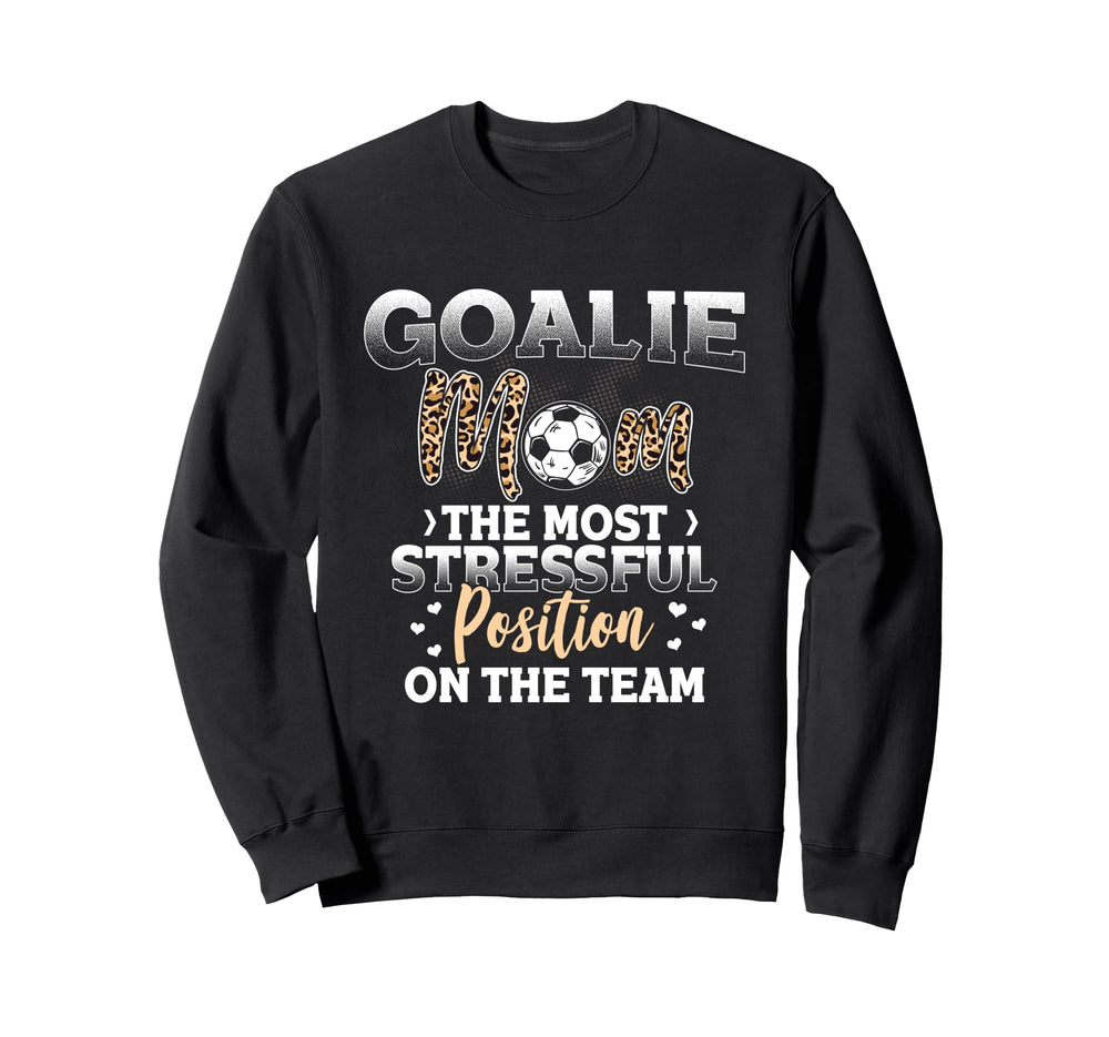 Soccer Lover Leopard Pattern Soccer Sweatshirt - Graphic Print Men Women
