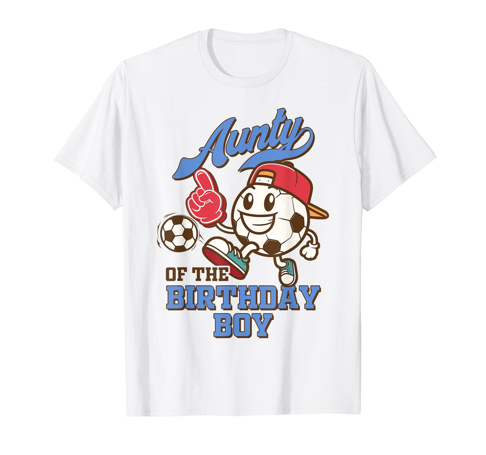 Soccer Aunt Birthday Party Family T-Shirt - Streetwear Style for Adults