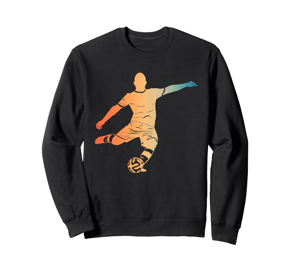 Silhouette Soccer Player Goalkeeper Sweatshirt - Novelty Apparel Men Women