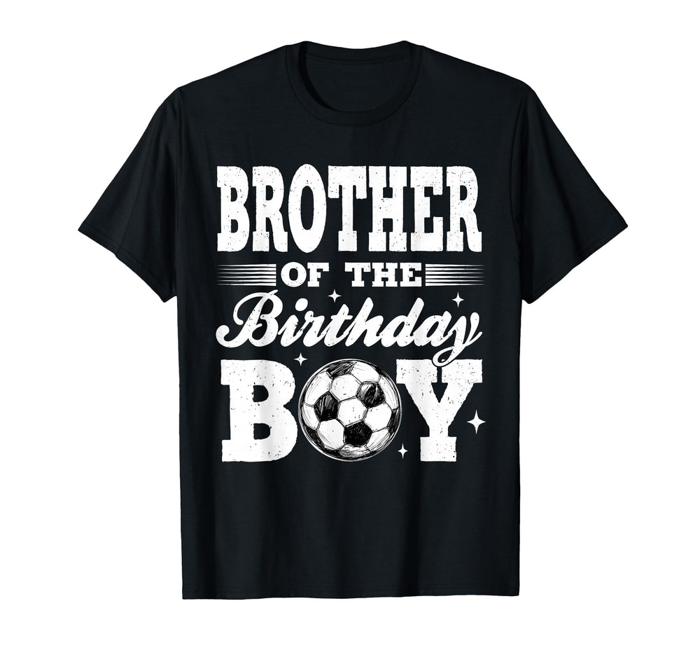 Brother Birthday Soccer Matching Family T-Shirt - Minimalist Print Unisex