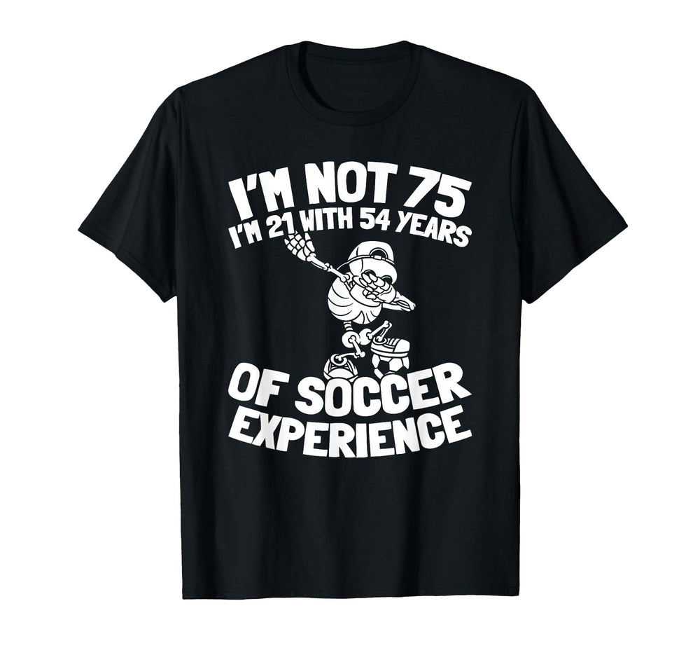 75 Years Old Player Sports Team T-Shirt - Minimalist Print Men Women