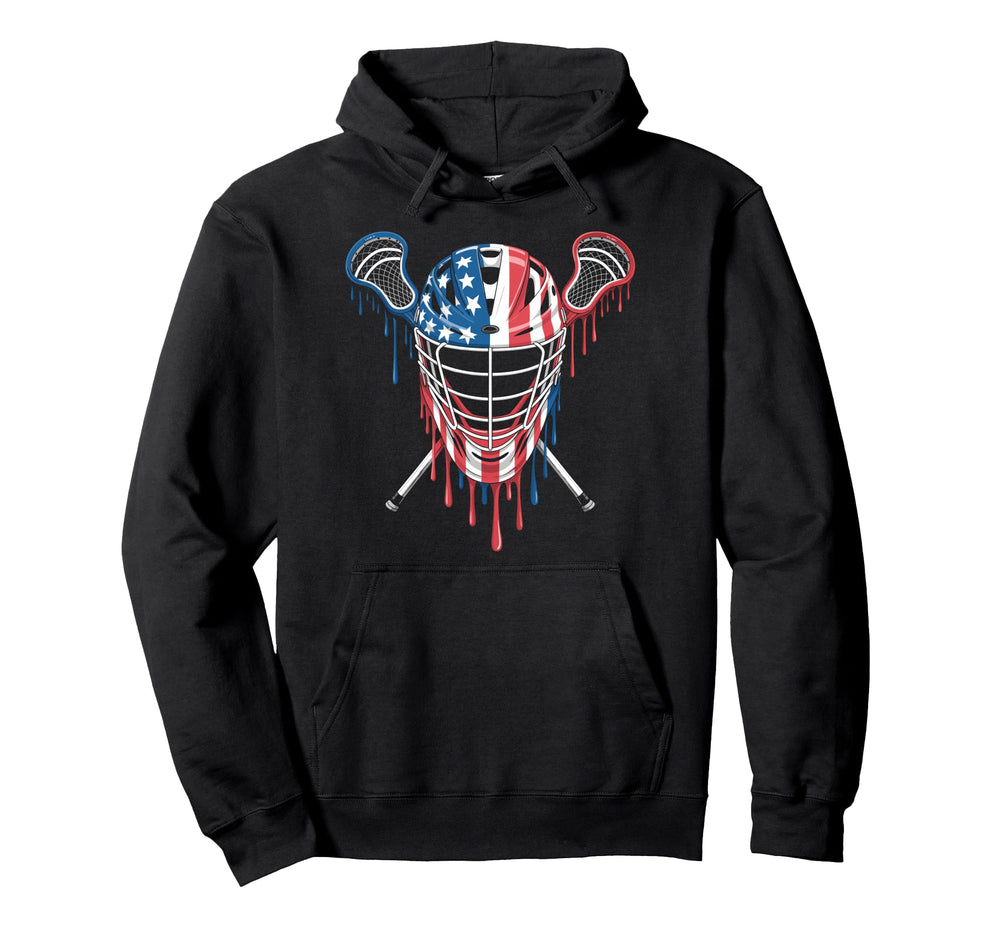 Lacrosse Goalie Lax Goalkeeper America Hoodie - Streetwear Style Men Women
