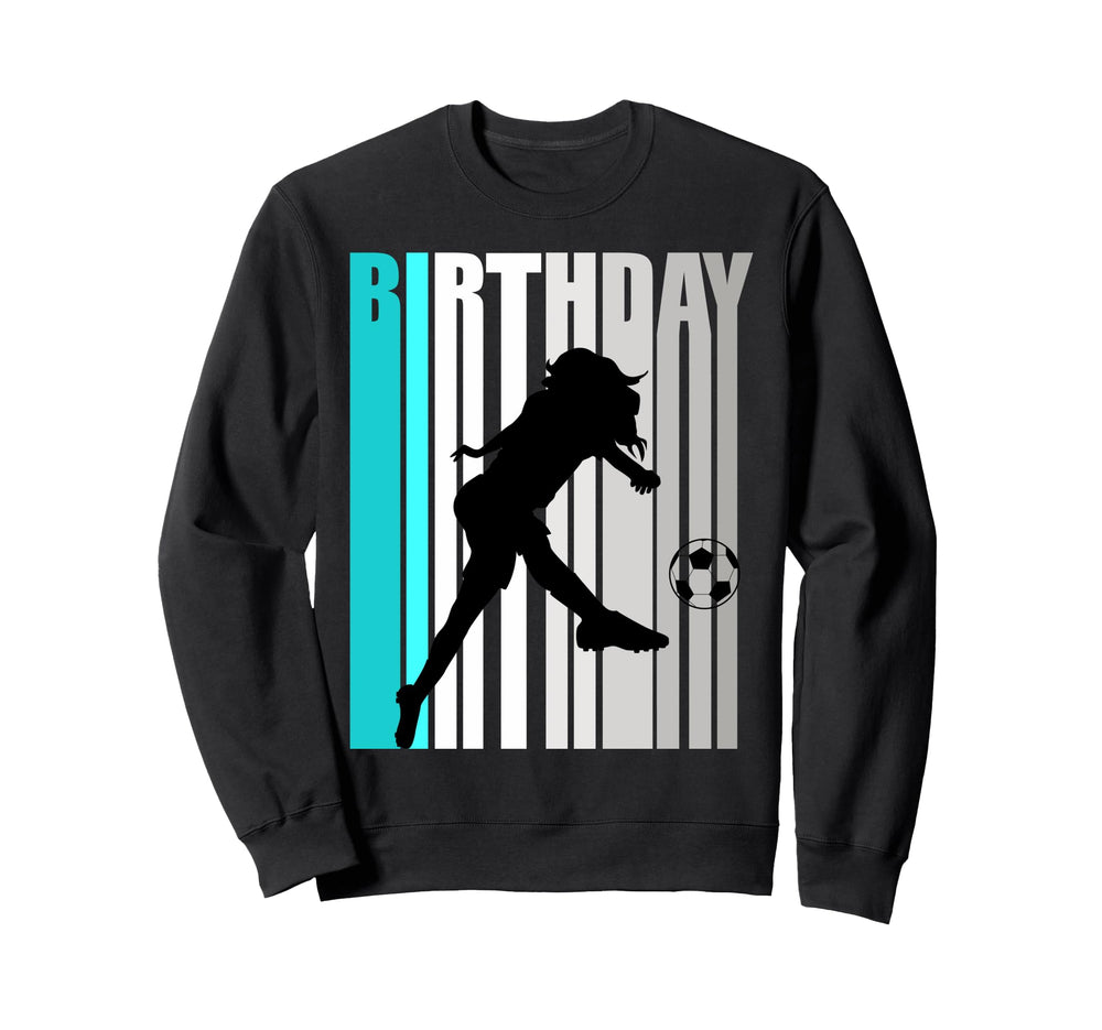 Orange Soccer Birthday Happy Sweatshirt - Casual Everyday Wear Men Women