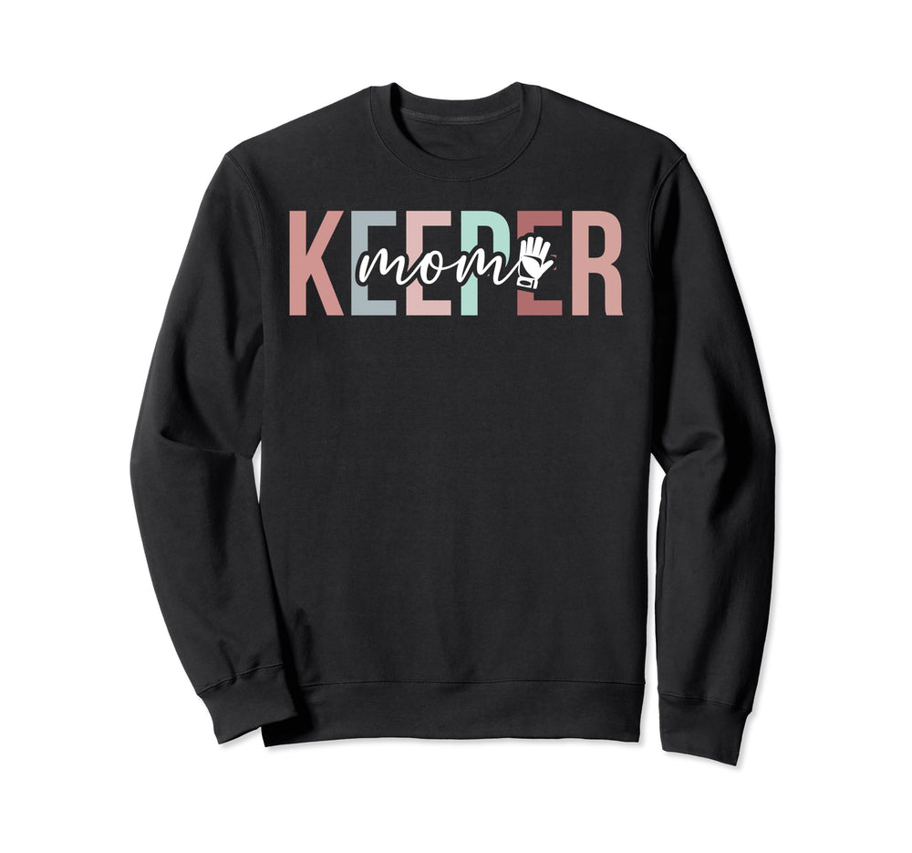 Boho Soccer Keeper Mom Soccer Sweatshirt - Minimalist Print for Adults