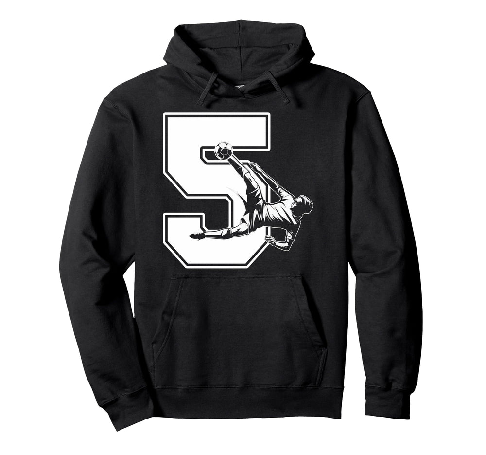 5 Soccer Birthday Gift Soccer Fan Hoodie - Aesthetic Graphic Men Women