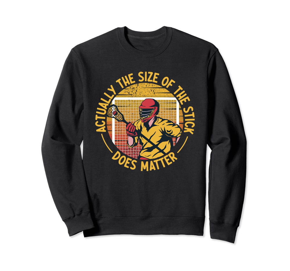 Lacrosse Goalkeeper Funny Lax Player Sweatshirt - Minimalist Print Unisex
