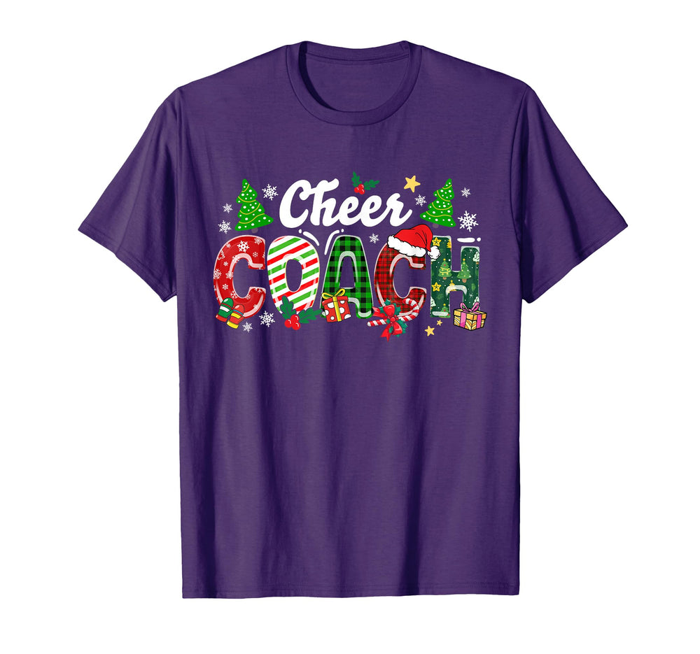 Cheer Coach Cheerleader Coach Holiday T-Shirt - Trendy Graphic Men Women