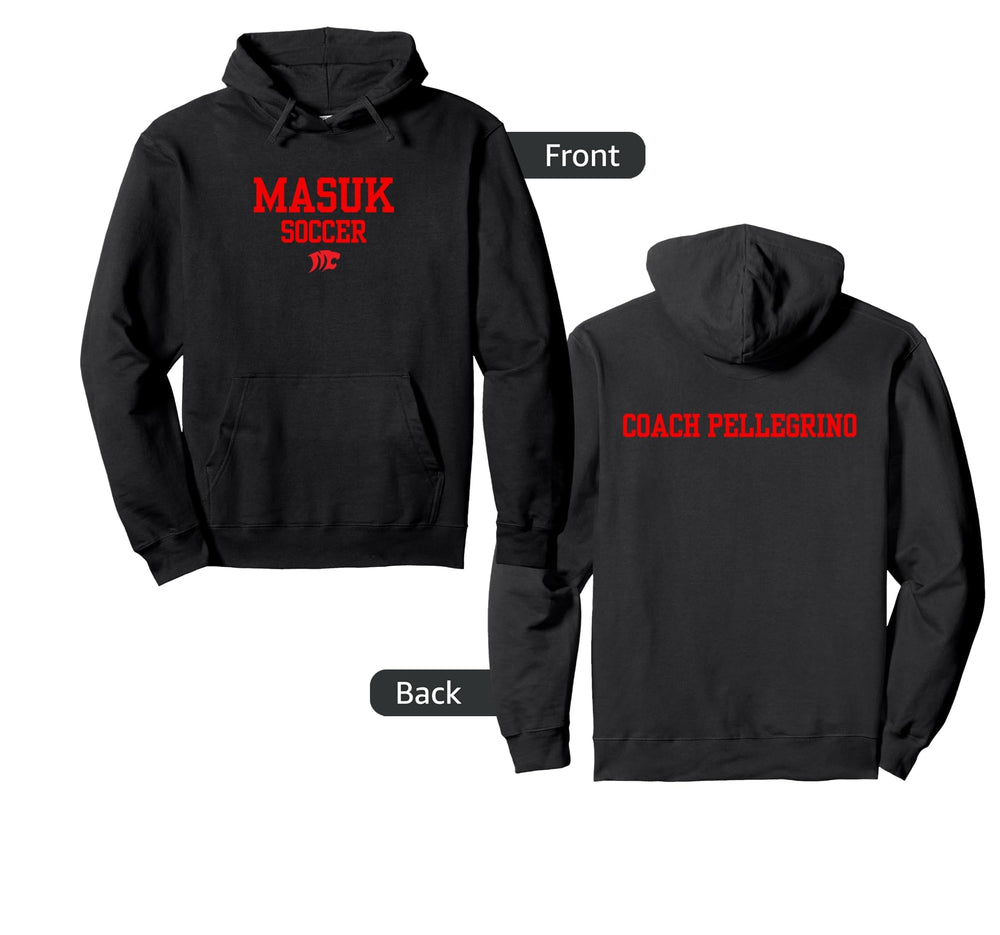 Masuk Soccer Coach Hoodie - Fun Novelty Design Unisex