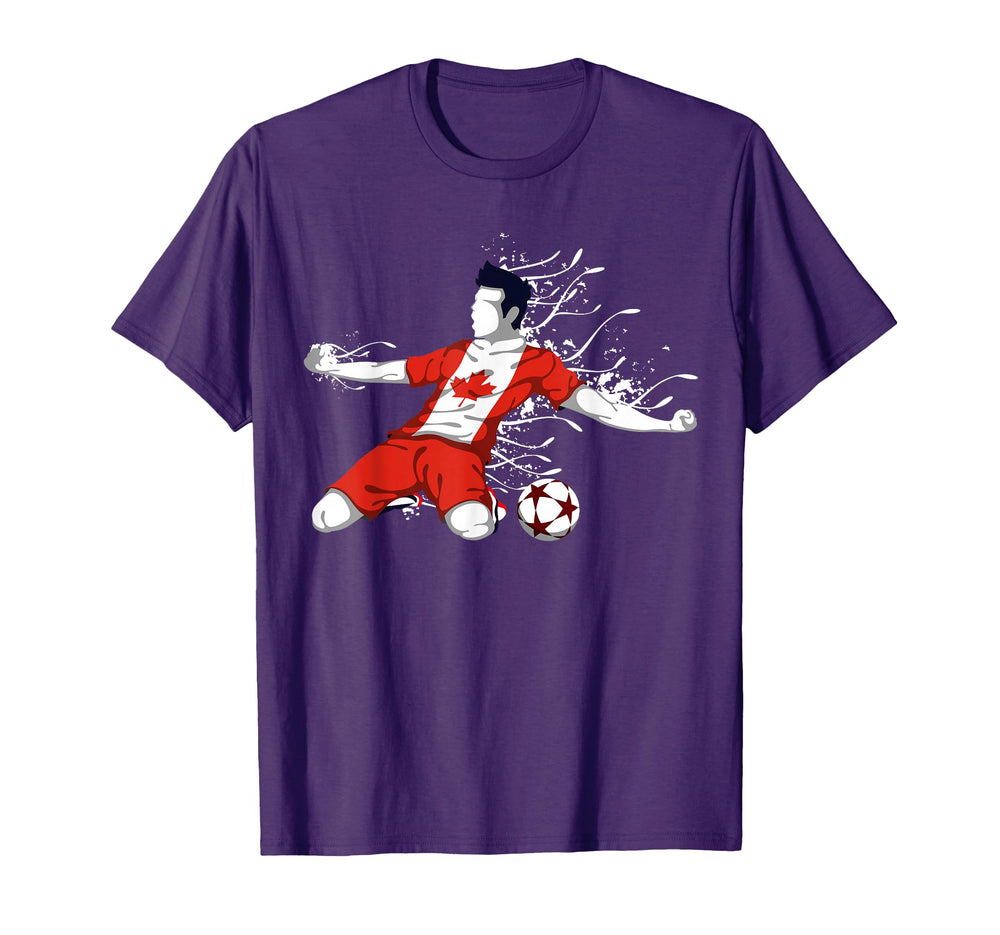 Canada Soccer Fans Jersey Canadian T-Shirt - Custom Art Print for Adults