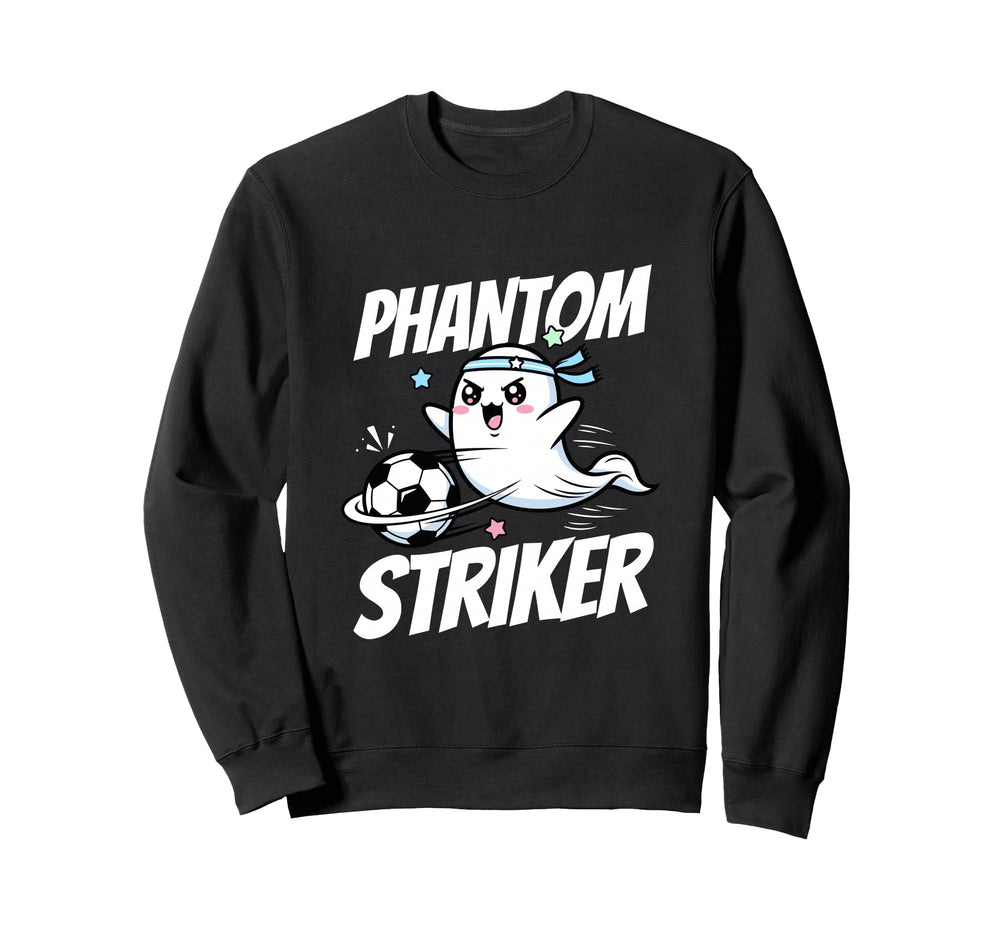 Phantom Striker Funny Ghost Soccer Sweatshirt - Trendy Graphic Unisex