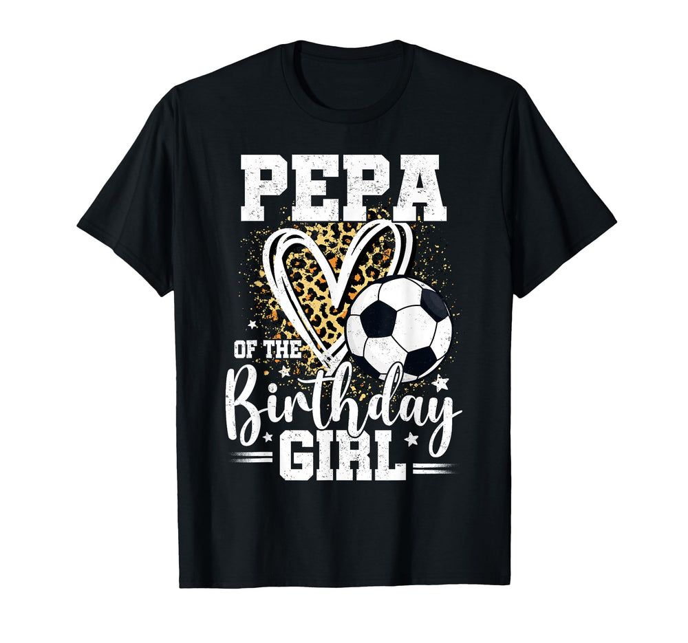 Pepa Birthday Soccer Ball Leopard T-Shirt - Aesthetic Graphic for Adults