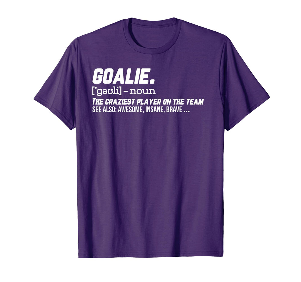 Goalie Definition Hockey Soccer T-Shirt - Custom Art Print Men Women
