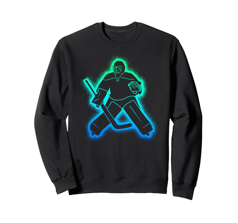 Hockey Player Goalkeeper Ice Hockey Sweatshirt - Unique Graphic Unisex