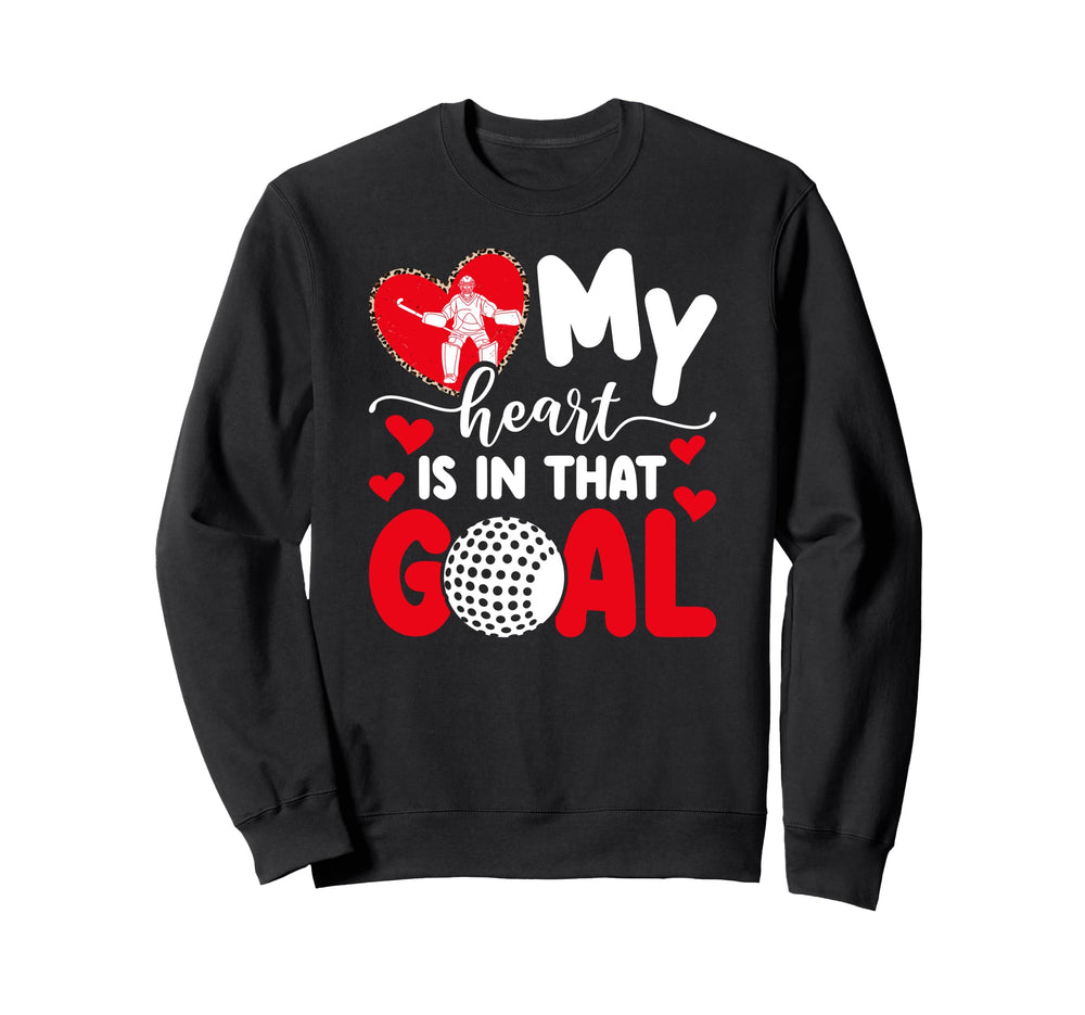 Field Hockey Goalkeeper Aunt Proud Sweatshirt - Minimalist Print Men Women