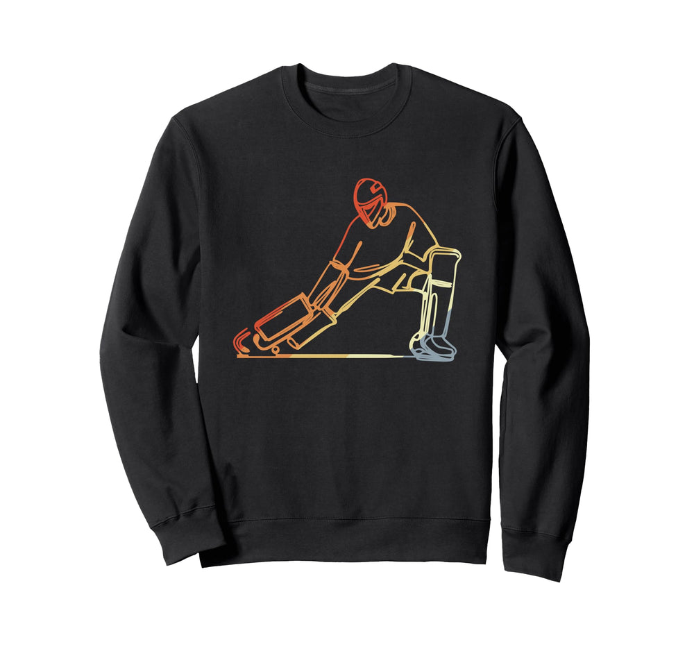 Field Hockey Goalkeeper Sketch Sweatshirt - Trendy Graphic for Adults